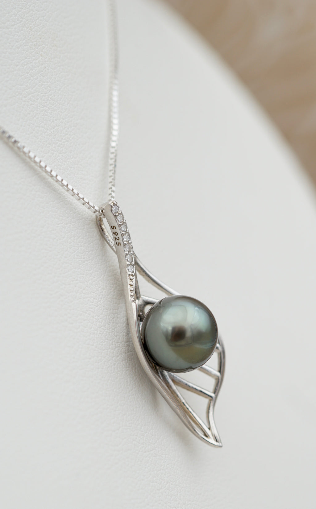 Maupiti perle de Tahiti de 10mm sur argent 925