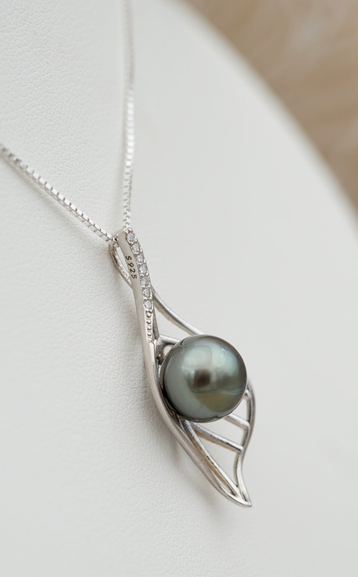 Maupiti perle de Tahiti de 10mm sur argent 925